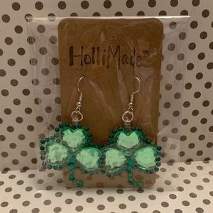 Shamrock bling earrings